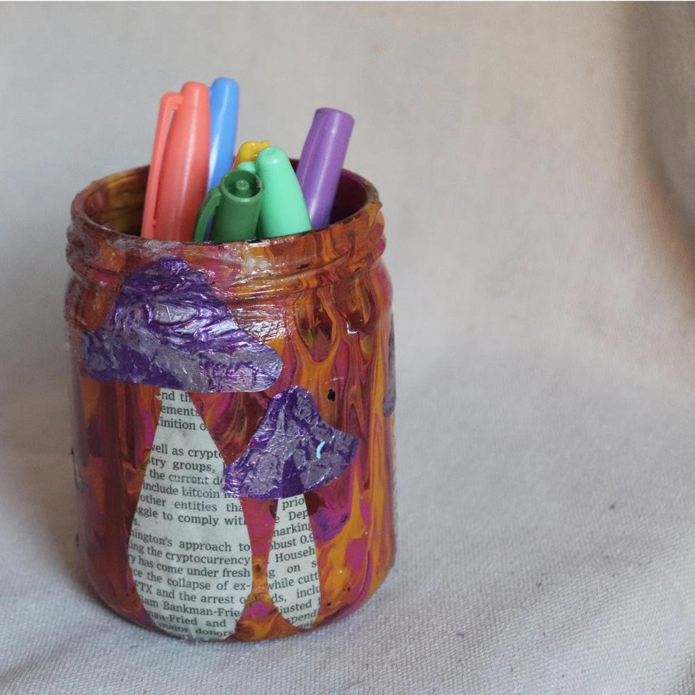 Upcycled Trinket Storage Dish Groovy Vintage